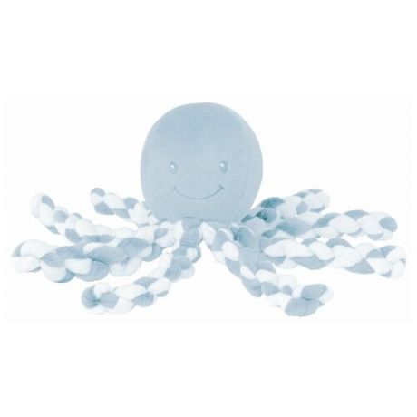 Игрушка мягкая Nattou Soft toy (Наттоу) Lapidou Octopus Осьминог light blue-white 878760