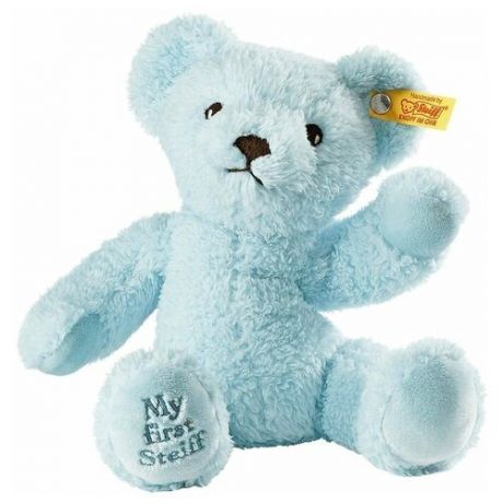 Мягкая игрушка Steiff My First Steiff Teddy Bear Blue (Штайф Мой первый мишка Тедди голубой 24 см)