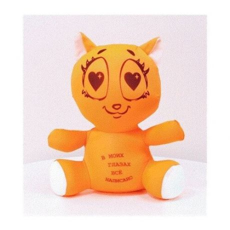 Мягкая игрушка антистресс Штучки, к которым тянутся ручки Влюбленная кошка, розовая