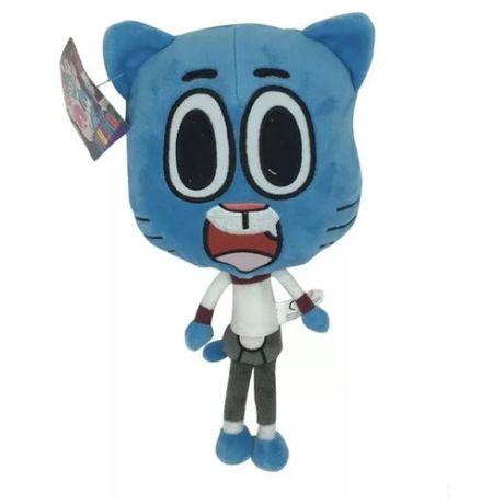 Мягкая игрушка Гамбол Уоттерсон 30 см /котенок с голубой шерстью/ Удивительный мир Гамбола / The Amazing World of Gumball