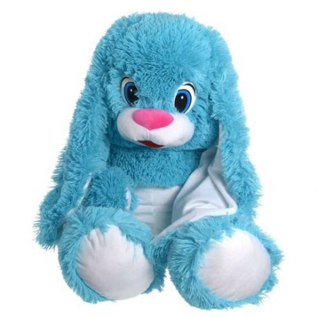 Мягкая игрушка СмолТойс Зайчонок голубой, 100 см