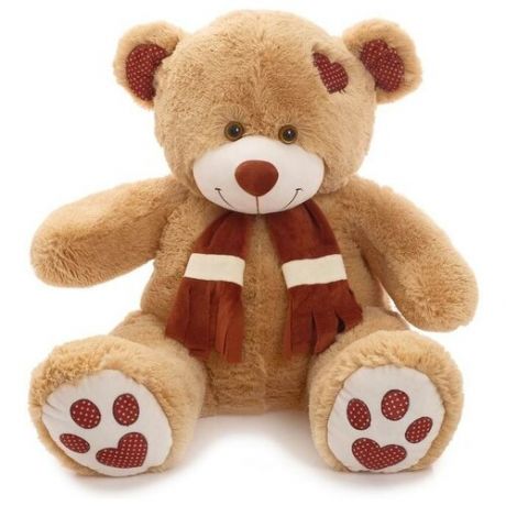 Мягкая игрушка Медведь Тони с шарфом кофейный, 90 см Любимая игрушка 5155069 .