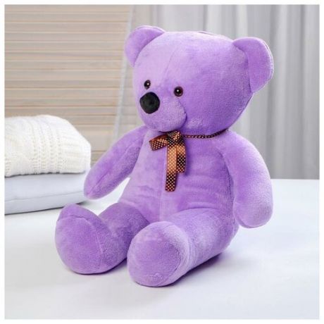 Мягкая игрушка «Мишка», 65 см, цвет фиолетовый, микс