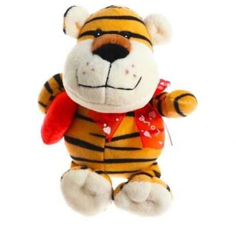 Мягкая игрушка «Тигр с сердцем», 14 см