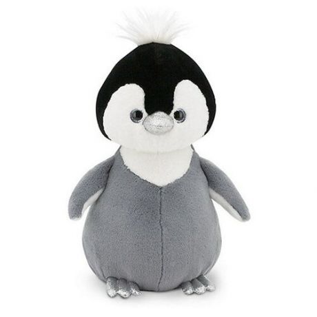 Игрушка мягкая Пушистик Пингвинёнок, серый, 22 см