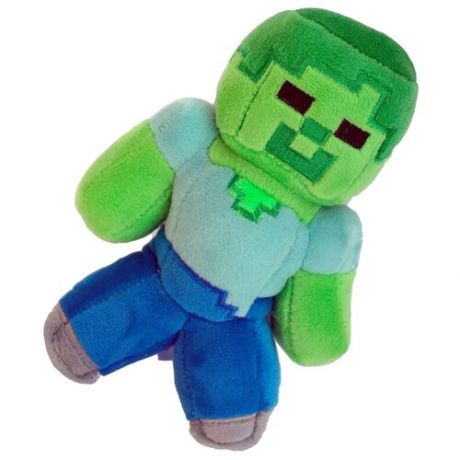 Мягкая игрушка Jinx Minecraft Baby zombie, 22 см, зелeный
