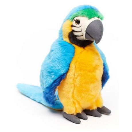 Игрушка мягконабивная LEOSCO Попугай желто-голубой 26 см