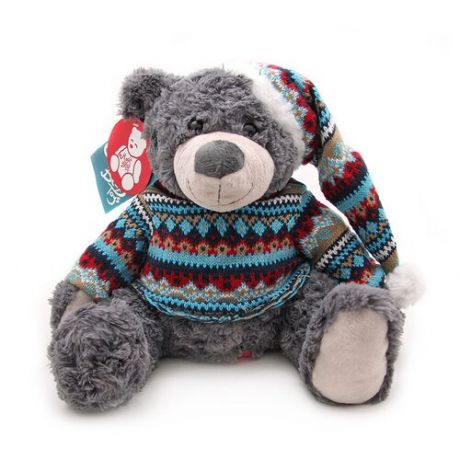 Мягкая игрушка Magic Bear Toys Мишка Ирвин в свитере и шапке 25 см.