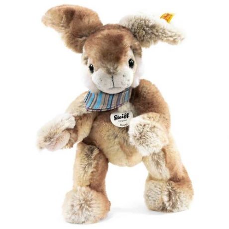 Мягкая игрушка Steiff Hoppi Dangling Rabbit beige/brown (Штайф Кролик Хоппи бежево-коричневый 26 см)