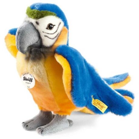 Мягкая игрушка Steiff Lori Parrot (Штайф Попугайчик Лори синий/желтый 26 см)