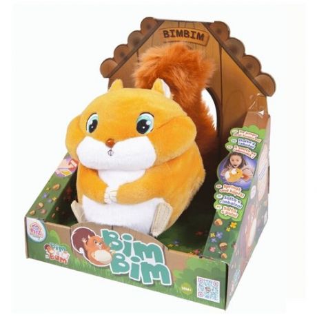 Игрушка интерактивная IMC Toys Club Petz Funny Белка Bimbim интерактивная , мягконабивная, со звуковыми эффектами