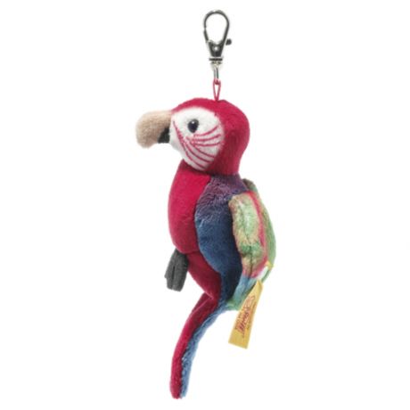Брелок для сумки с мягкой игрушкой Steiff National Geographic pendant Macaw parrot (Штайф брелок для сумки Попугай Ара 9 см)