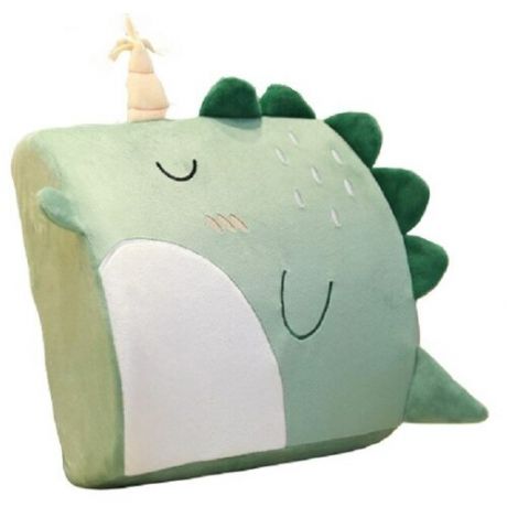 Мягкая игрушка-подушка Лесной динозавр (зеленый)