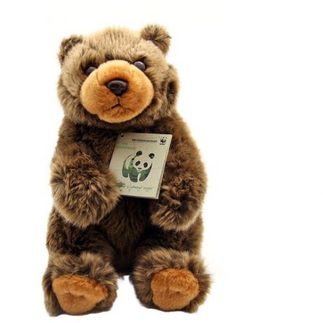 Мягкая игрушка WWF Медведь бурый, 18 см