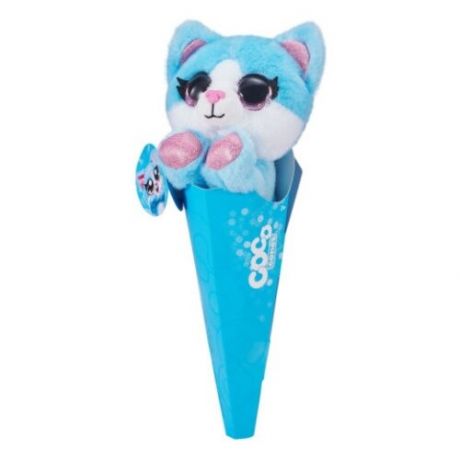 Мягкая игрушка Zuru в конусе Coco Surprise, голубой Котенок