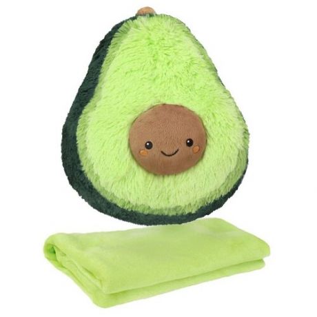 LIGHT STUFF Авокадо игрушка 40 см с пледом Зеленый