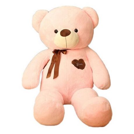 Мягкая игрушка Мишка "Bear" розовый 60 см.