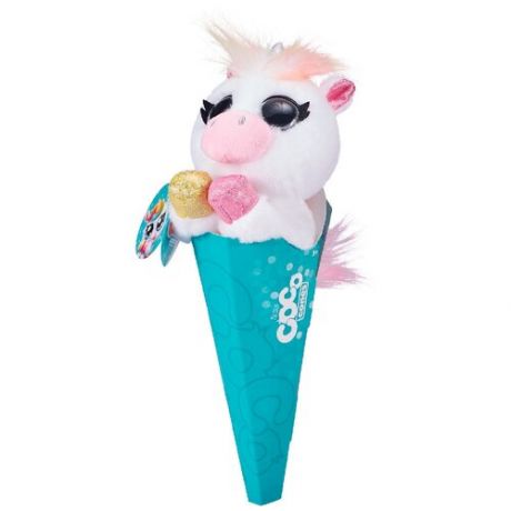 Мягкая игрушка Zuru в конусе Coco Surprise, Единорог белый, 27 см