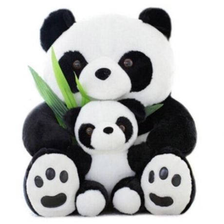 Мягкая игрушка панда с малышом 40 СМ