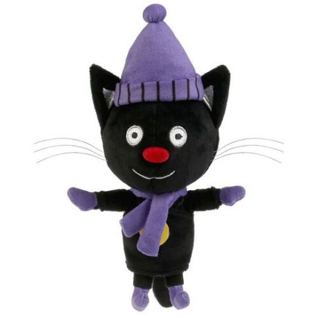 Мягкая игрушка Мульти-Пульти Три кота. Сажик, в зимней одежде, 12 см, муз. чип, в пак. V92747-12