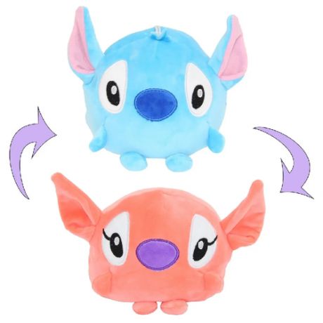 Мягкая игрушка-вывернушка "Стич"(Stitch) двухсторонний, синий/розовый