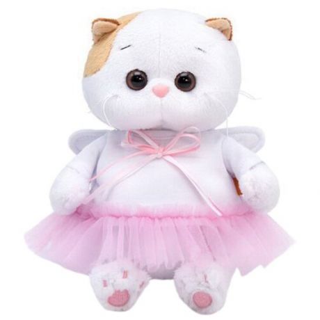 Мягкая игрушка Basik&Co Кошка Ли-Ли baby в платье "Ангел", 20 см