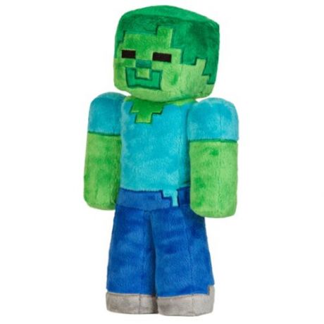 Мягкая игрушка Jinx Minecraft Zombie, 30 см, зелeный