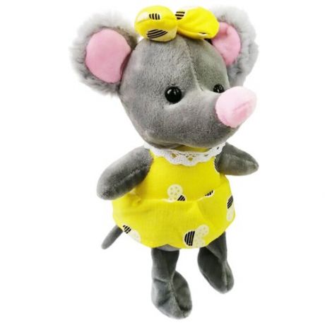 Мягкая игрушка "Mouse Sofi", в желтом платье