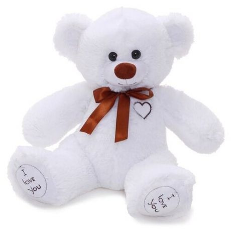 Мягкая игрушка Любимая игрушка "Медведь Арчи" белый, 50 см
