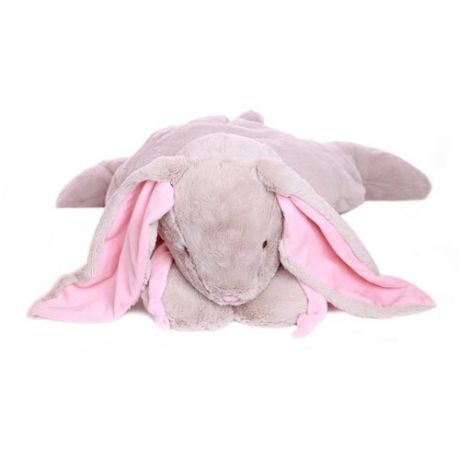 Мягкая игрушка Кролик 60 см серый/розовый