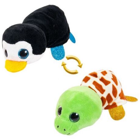 Мягкая игрушка ABtoys Вывернушка Пингвин-Черепаха, 16 см