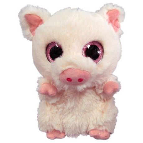 Мягкая игрушка Yangzhou Kingstone Toys Свинка светло-розовая, 15 см
