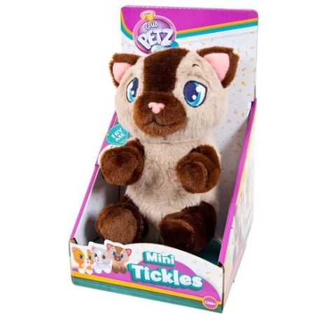 Интерактивная мягкая игрушка Club Petz Mini Tickles Котенок, рыжий