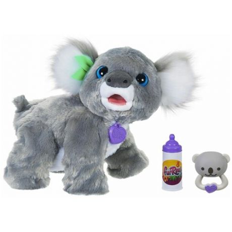 Интерактивная мягкая игрушка FurReal Friends коала Кристи, E9618, серый