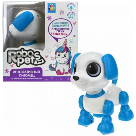 Робот 1 TOY Robo Pets Робо-щенок mini Т18763, голубой