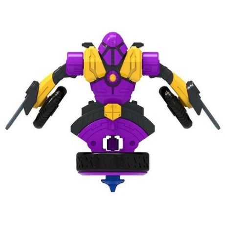 Робот-трансформер Spin Racers Волчок-трансформер 2 в 1 Страж (K02SRS05), фиолетовый