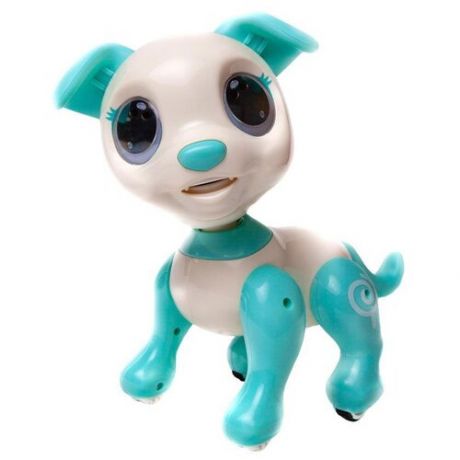 Робот Junfa toys Собачка 8315B, белый/голубой