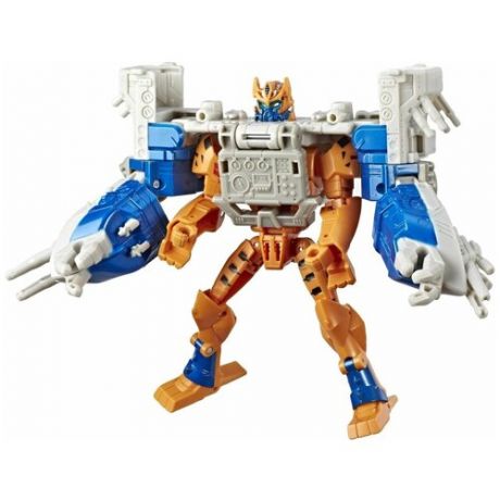 Трансформер Transformers Читор и Си Фури. Spark Armor Elite Exclusive (Кибервселенная) E5559, оранжевый/белый/синий