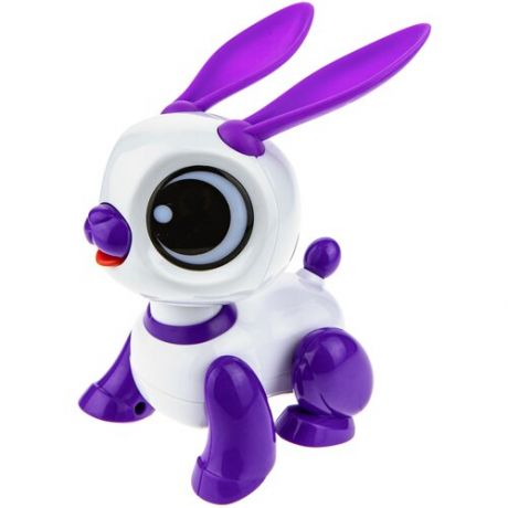 Робот 1 TOY Robo Pets Кролик мини Т21566, белый/фиолетовый