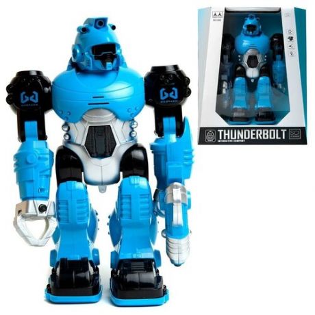 Робот Junfa "THUNDERBOLT" цвет: синий, со световыми и звуковыми эффектами , 24х12х30 см