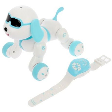 Робот Woow Toys Собака Charlie, белый/голубой