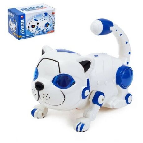 Игрушка-робот «Кошка», работает от батареек, световые и звуковые эффекты, микс