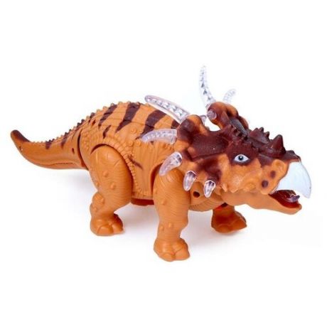 Динозавр «Трицератопс», работает от батареек, световые и звуковые эффекты