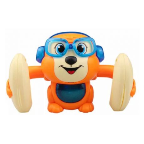 Электрическая игрушка - обезьянка с голосовым управлением , со световыми и музыкальными эффектами 10*14 см