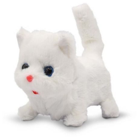 Интерактивная мягкая игрушка Mioshi Active Пушистые любимцы. Весёлый котик MAC0601-109, белый
