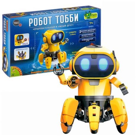 Детский Конструктор Интерактивный Робот Тобби/ Развивающая игрушка-робот для детей