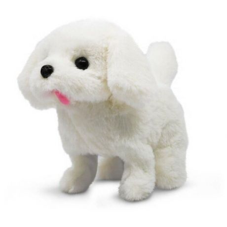 Интерактивная мягкая игрушка Mioshi Active Пушистые любимцы Весёлый щеночек, бело-коричневый