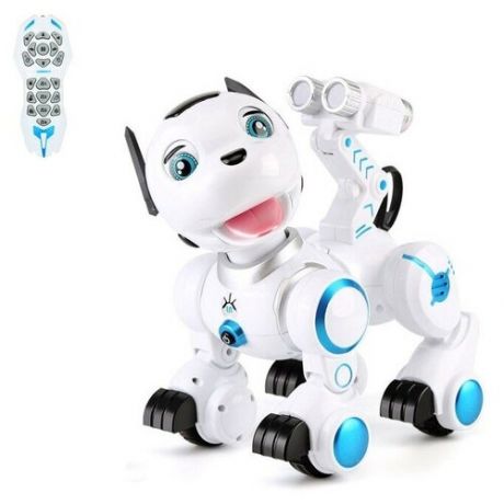 ZHORYA Робот интерактивный радиоуправляемый, программируемый «Дружок», световые и звуковые эффекты