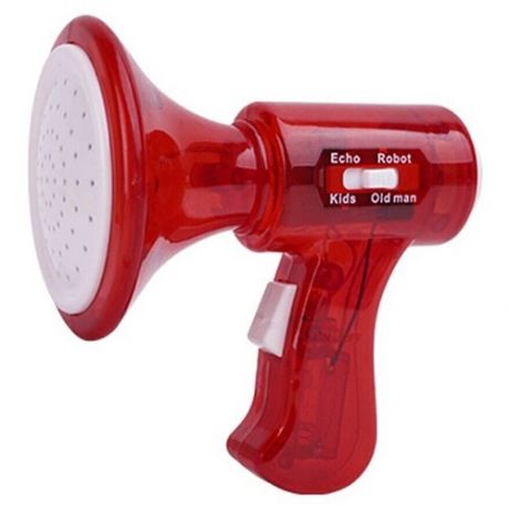 Мегафон с функцией изменения голоса красный / громкоговоритель игрушечный / рупор детский