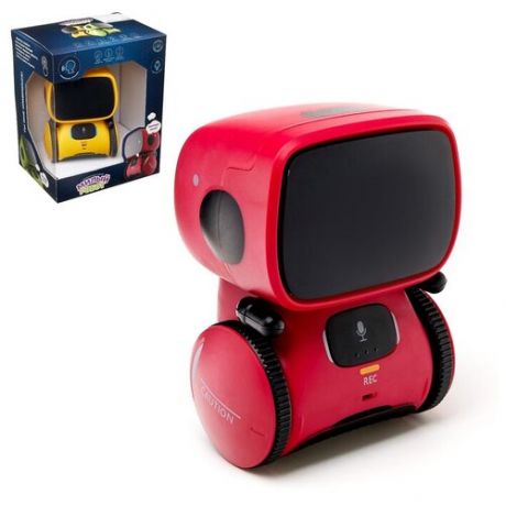 Робот интерактивный «Милый робот», световые и звуковые эффекты, цвет красный